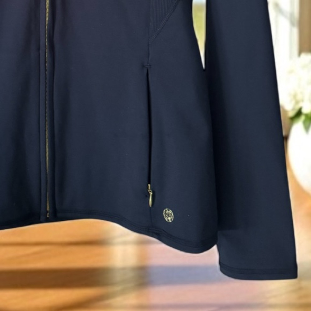 Lilly Pulitzer UPF 50+ Luxletic Tennison Full-Zip Jacket; True Navy - Picture 6 of 11